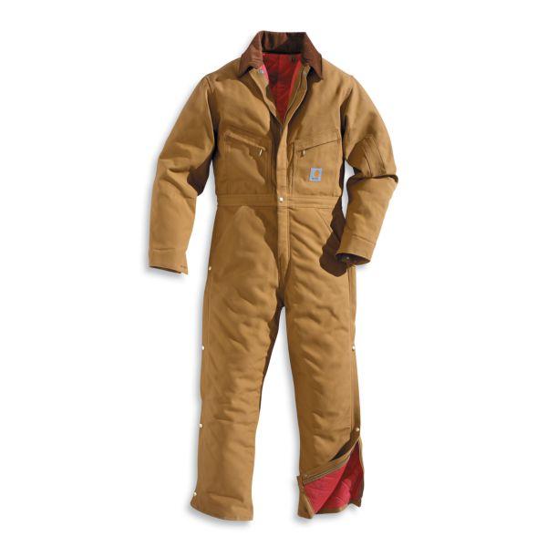 Carhartt Mens Duck Quilt Lined Coverall Carhartt Brown-X01BRN