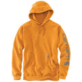 Carhartt Mens Loose Fit Midweight Logo Sleeve Graphic Hoodie Orange-K288-Q27