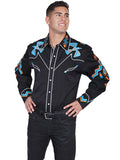 Scully Mens Phoenix Shirt-P-734BLK