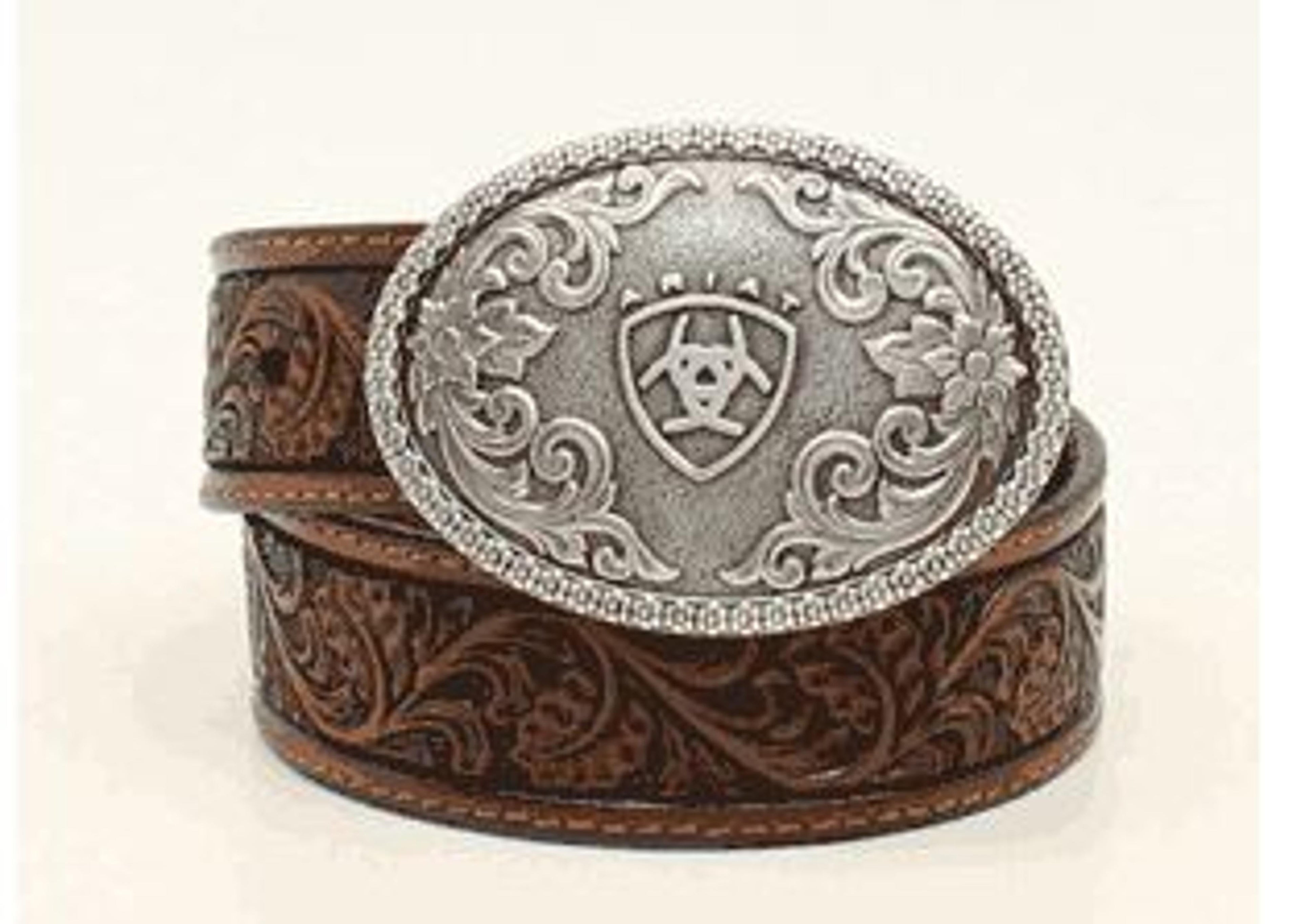 M and F Western Ariat Boys Western Belt 0208 - Mens
