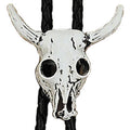 Western Express Inc Bolo- Silver Steer Skull-BT-304