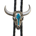 Western Express Inc Bolo - Steer Skull Turq Enamel-BT-86