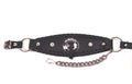 Almax Sales Co. Black Leather Strap-Blk Tassel-415-BL-NDV