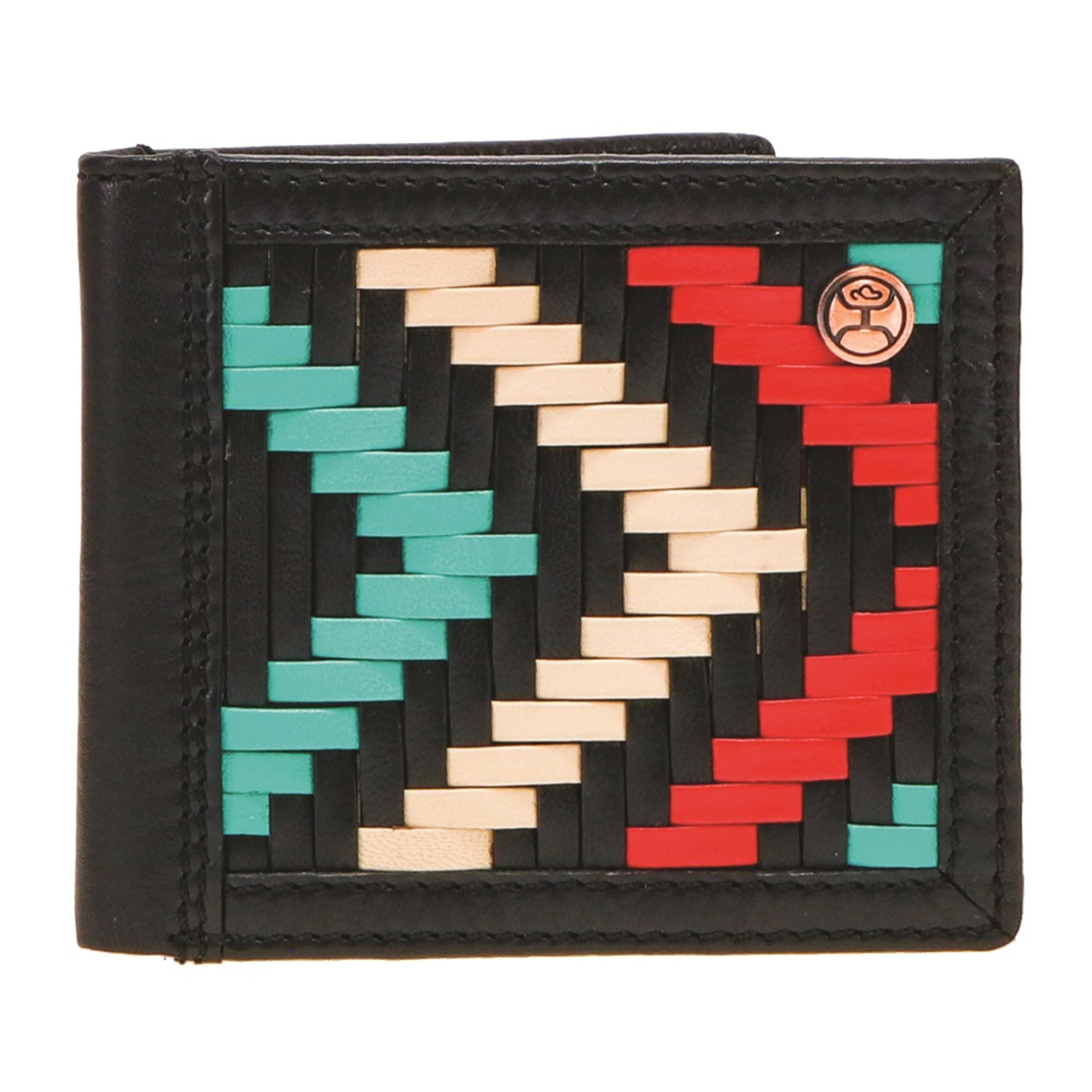 Hooey Bifold Blackhawk Aztec Print-HBF010-BKRD