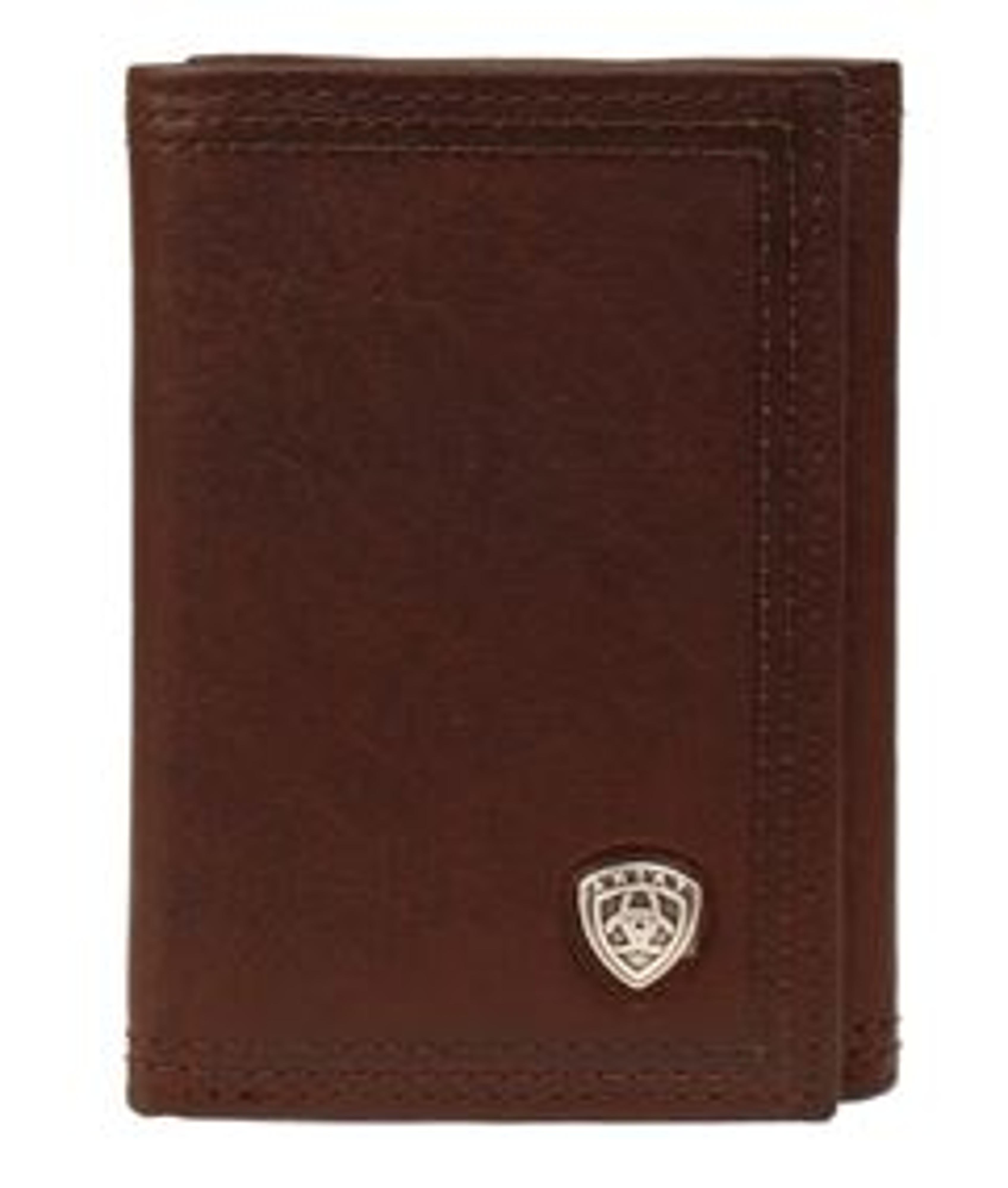 M and F Western Ariat Mens Performance Work Trifold Wallet - Mens