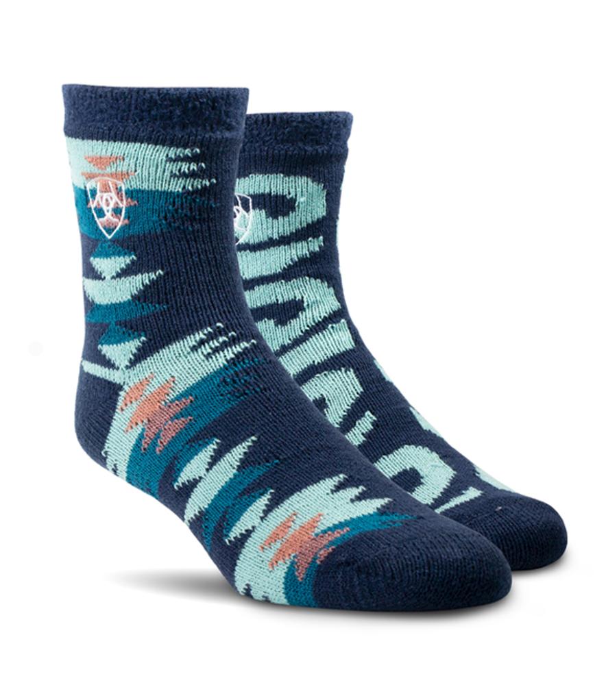 Ariat Socks - Nester 2Pack Cozy Aloe House Sock-AR3104-400
