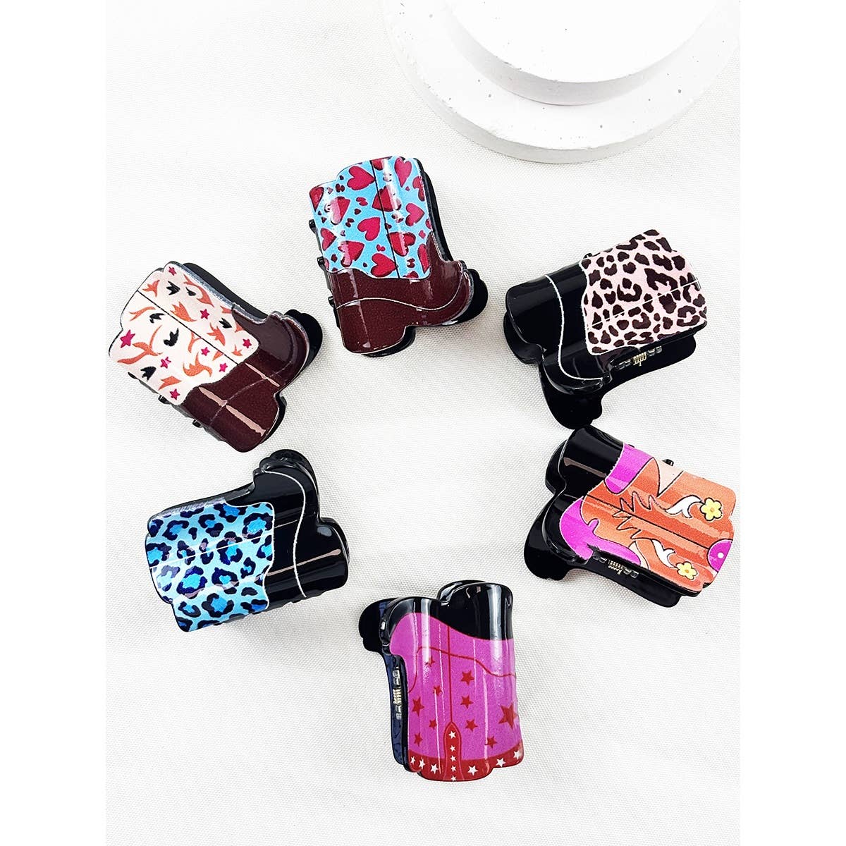 Love And Repeat Mini Western Boot Hair Claw Clip LRPCJC11541M - view 4