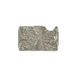 3D Mens Smart Wallet Engraved Silver - D250014536