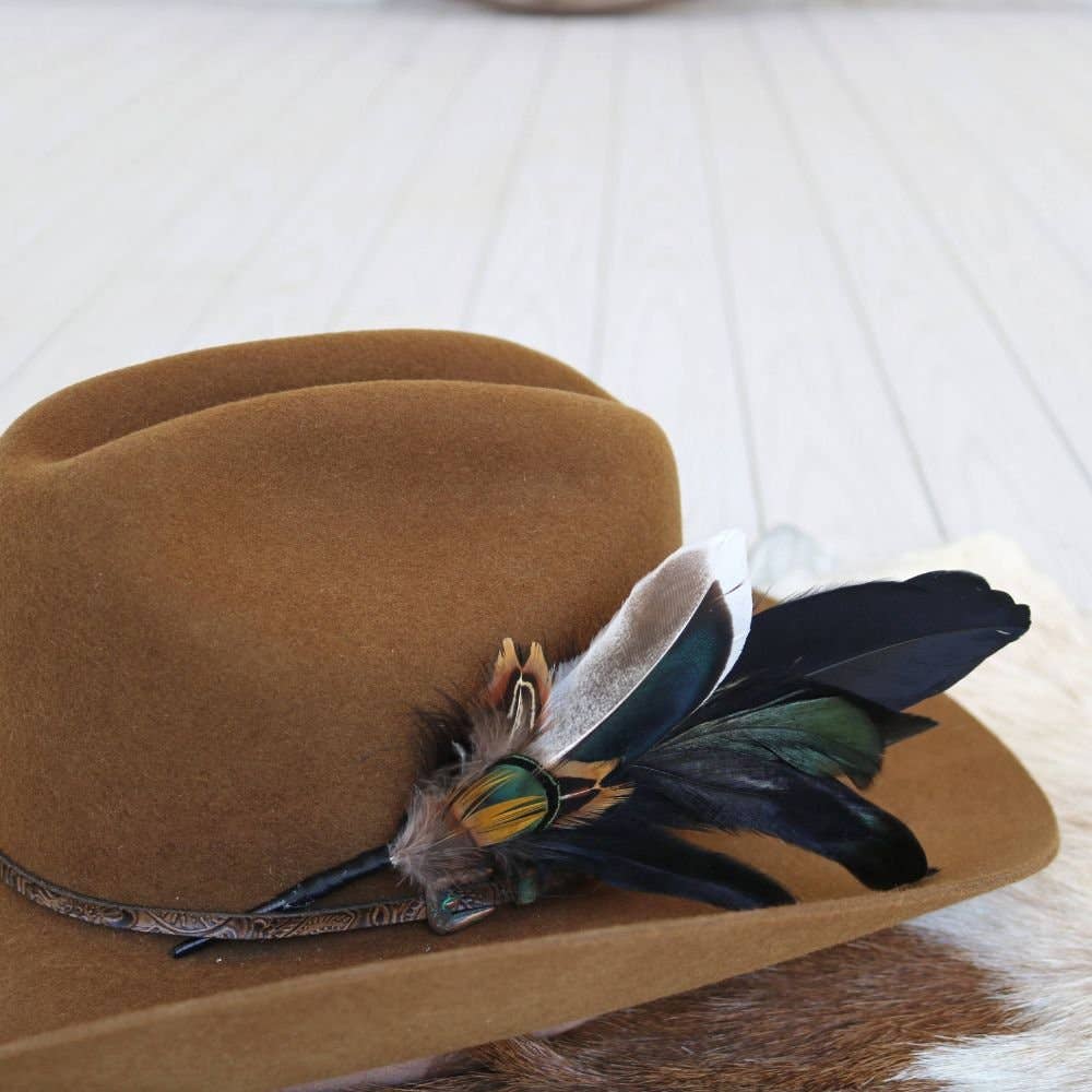 Willow Lane Hat Co. Feather Hat Accent - Risco - WLHF-RSC
