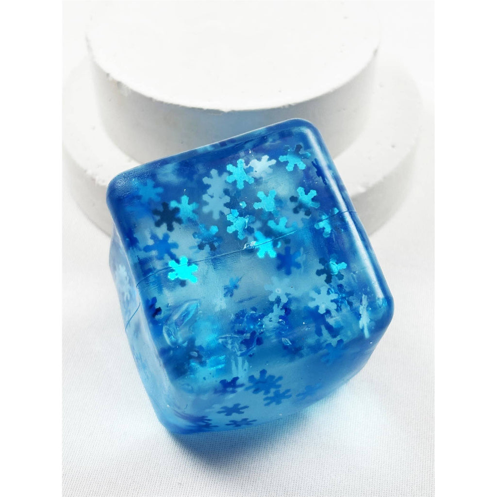 Love And Repeat Kids Snowflake Glitter Maltose Cube Squishy LRMLCT073 - view 6