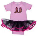 Kiddie Korral Onesie W/Skirt Ballerina Pink-11BP
