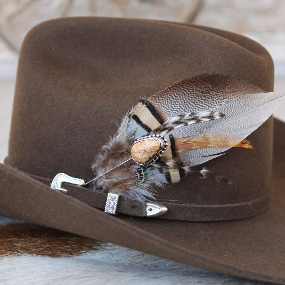 Willow Lane Hat Co. Feather Hat Accent - Lauren - WLHF-LAUR