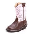 Smoky Mountain Boots Lights Brn/Pink Childs8.5-3-1501C