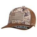 M and F Western Ariat Flag Logo Flex Fit Ball Cap