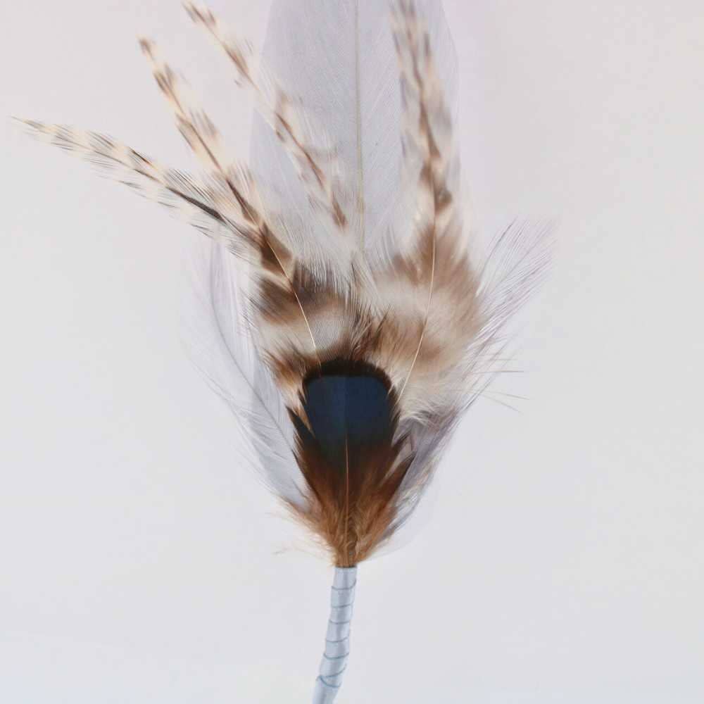 Willow Lane Hat Co. Feather Hat Accent - Sweet Cream - WLF2-SC