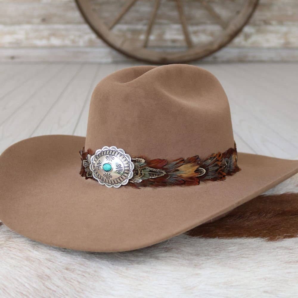 Willow Lane Hat Co. Western Feather Hat Band - Telluride - WLFHB-TLRD