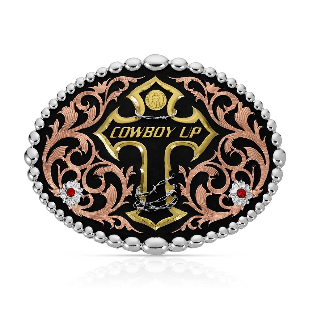 Montana Silversmiths Tri-Tone Cowboy Up