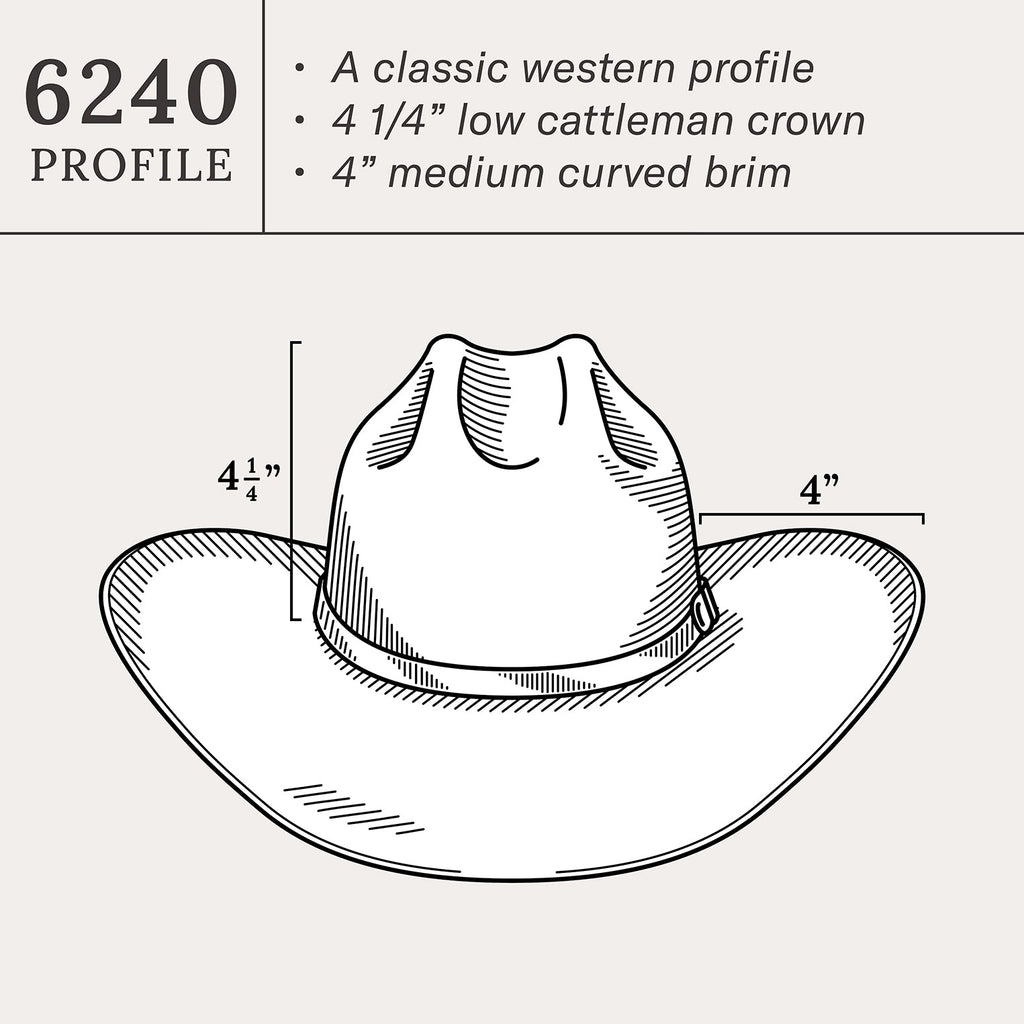 Stetson Marshall 4X Wool Felt Cowboy Hat Ranch Tan-SWMARS-6240D4