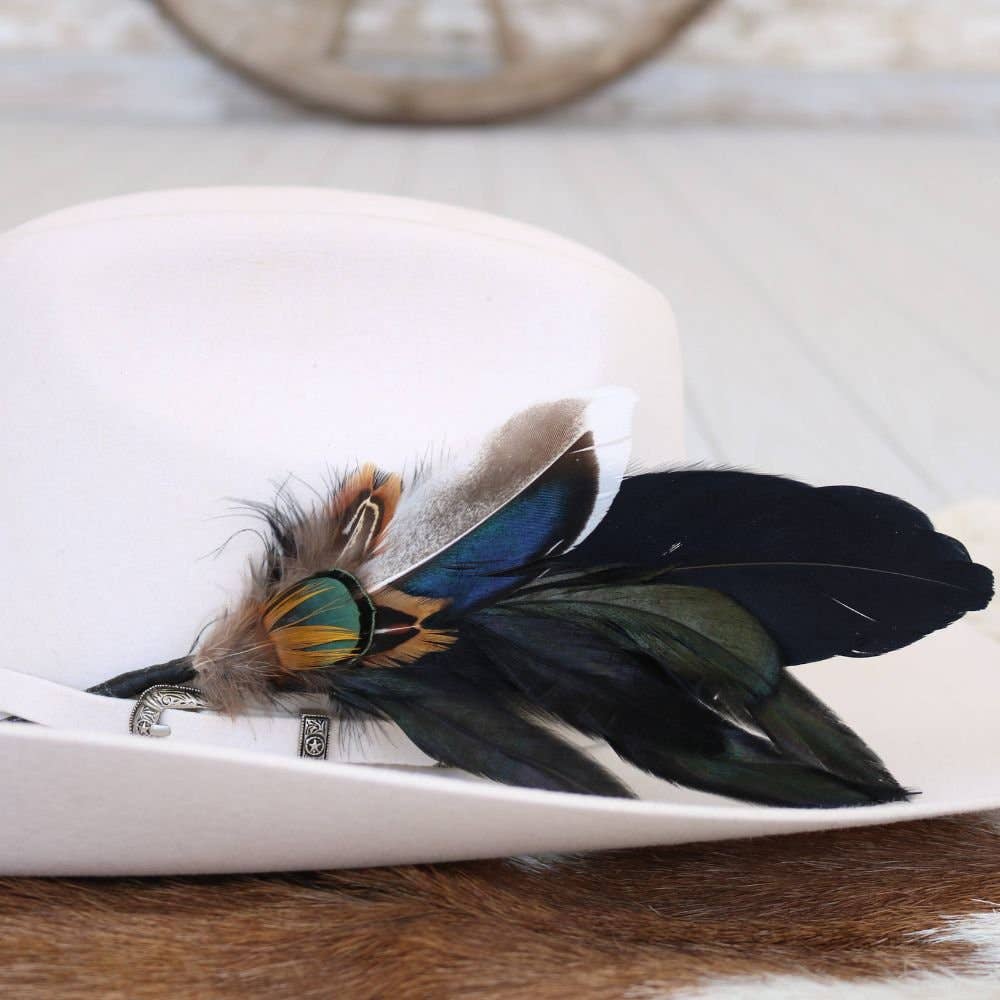 Willow Lane Hat Co. Feather Hat Accent - Risco - WLHF-RSC