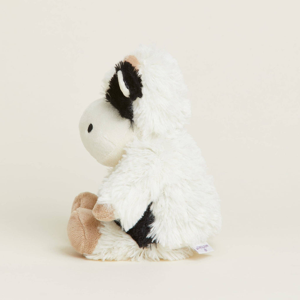 Warmies Junior Black And White Cow 9" Microwavable Plush view 4