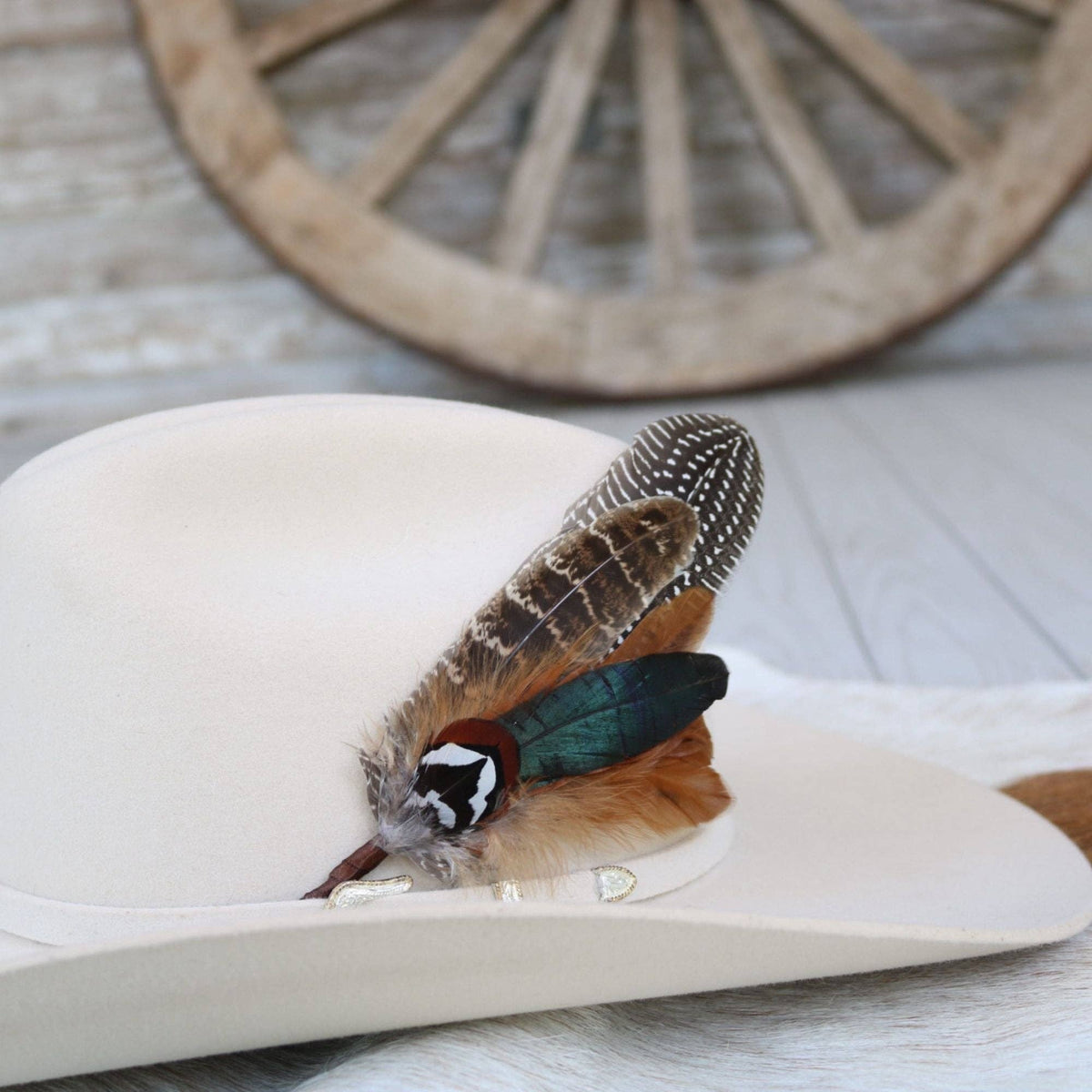 Willow Lane Hat Co. Feather Hat Accent - Terlingua - WLHF-TERL