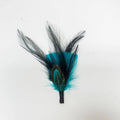 American Hat Makers Feather Hat Accent Jaunty Turquoise - 810078-TRQ