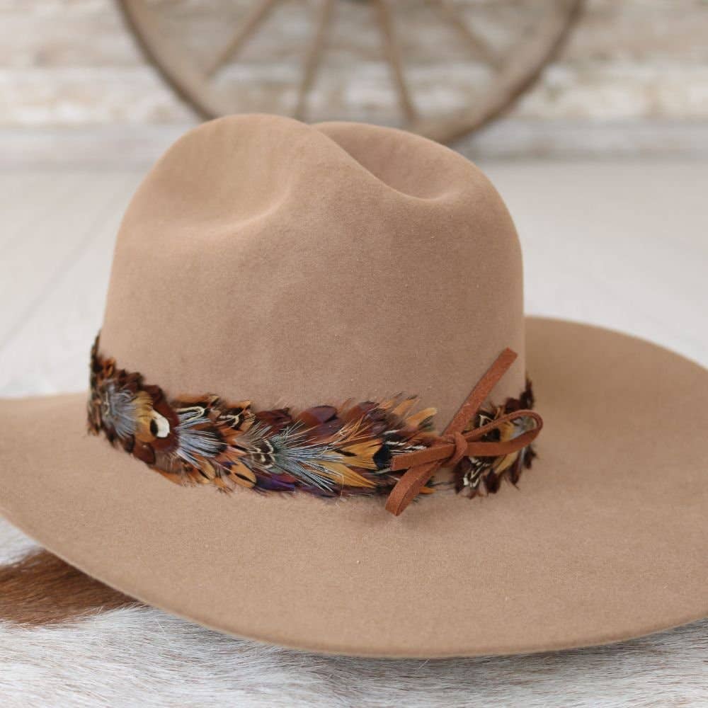 Willow Lane Hat Co. Western Feather Hat Band - Telluride - WLFHB-TLRD