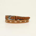 M&F Western Tan/Ivo Rawhide Stitch Hatband