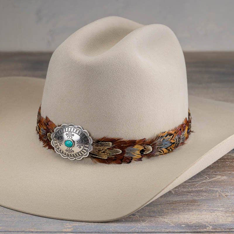 Willow Lane Hat Co. Western Feather Hat Band - Telluride - WLFHB-TLRD