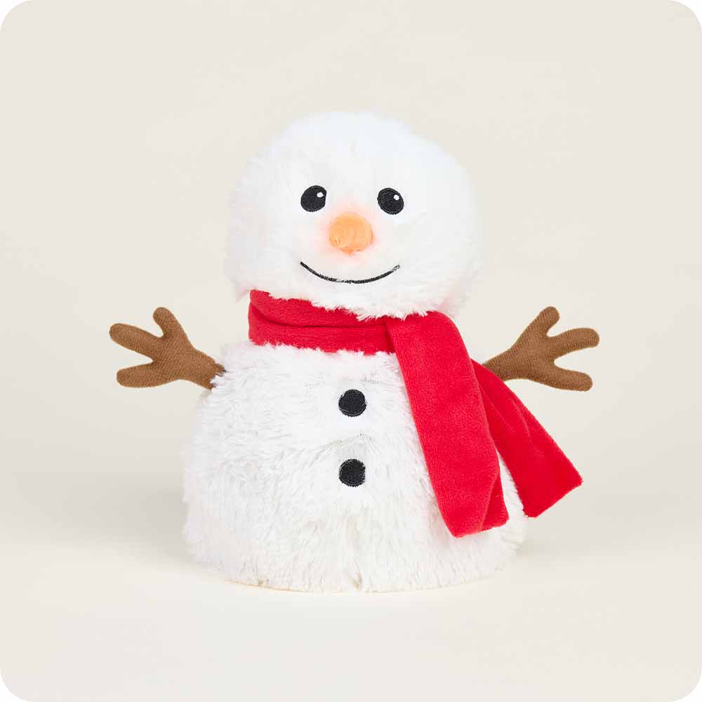 Warmies Red Scarf Snowman 13" Microwavable Plush