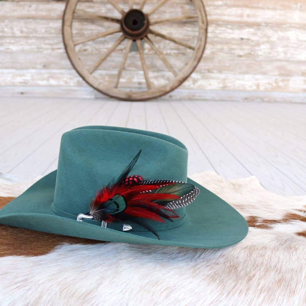 Willow Lane Hat Co. Feather Hat Accent - Roja - WLHF-RJA