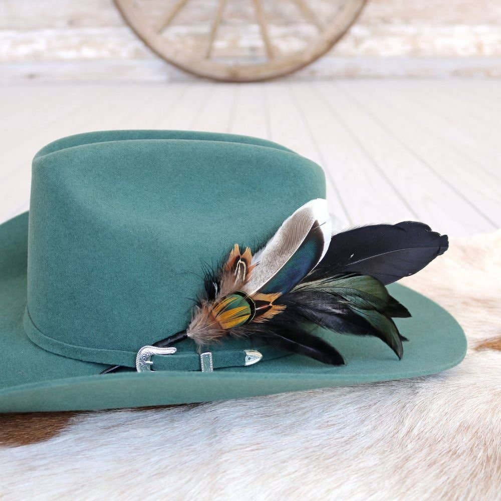 Willow Lane Hat Co. Feather Hat Accent - Risco - WLHF-RSC