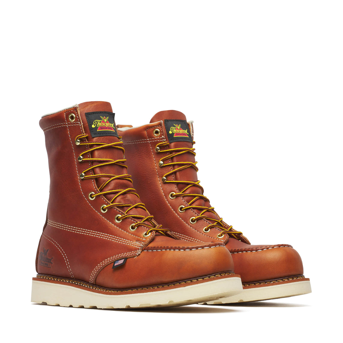 Thorogood Mens Lace-Up Steel Moc Toe American - view 2