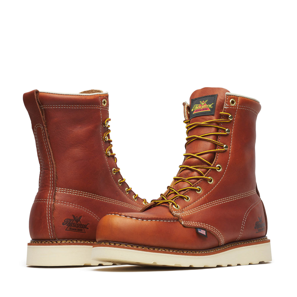 Thorogood Mens Lace-Up Steel Moc Toe American - view 4