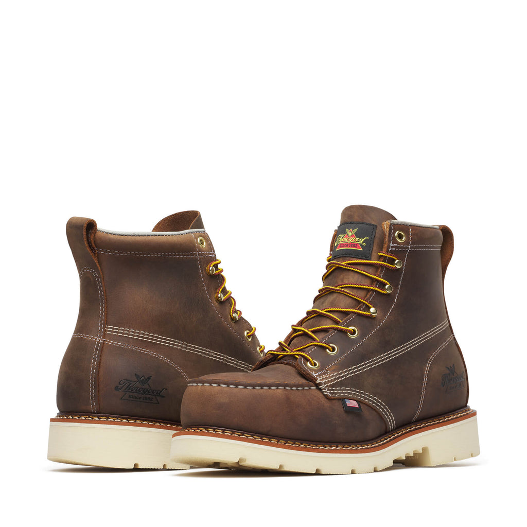 Thorogood Mens Steel 6-Inch Moc Toe American - view 4