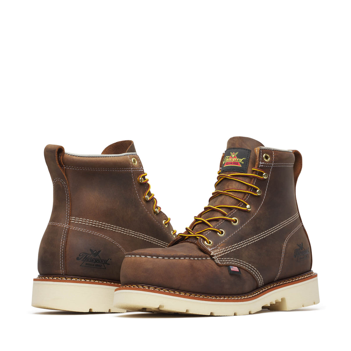Thorogood Mens Steel 6-Inch Moc Toe American - view 4