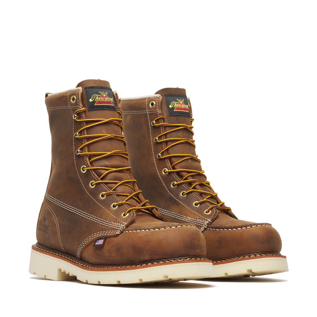 Thorogood Mens 8 Inch Crazy Heel Steel Moc Toe Boot - view 2