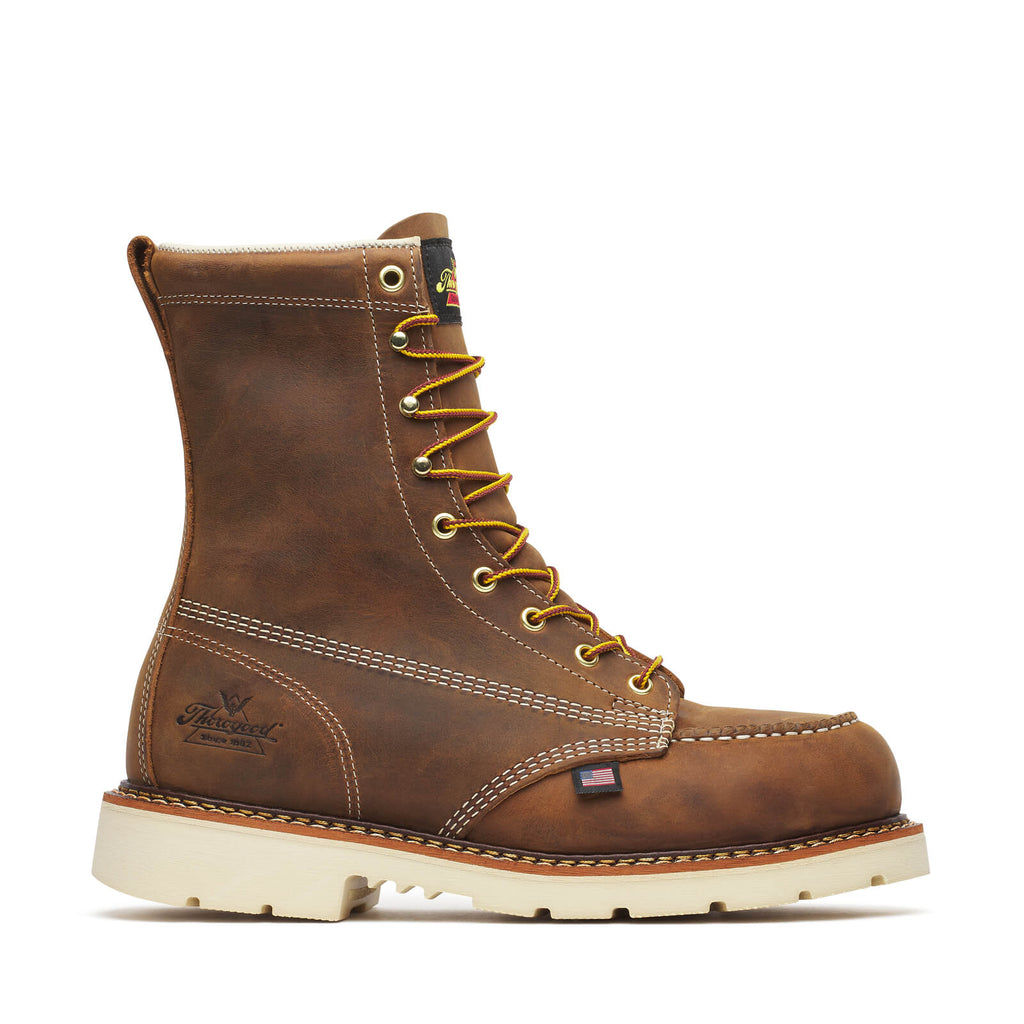 Thorogood Mens 8 Inch Crazy Heel Steel Moc Toe Boot - view 3