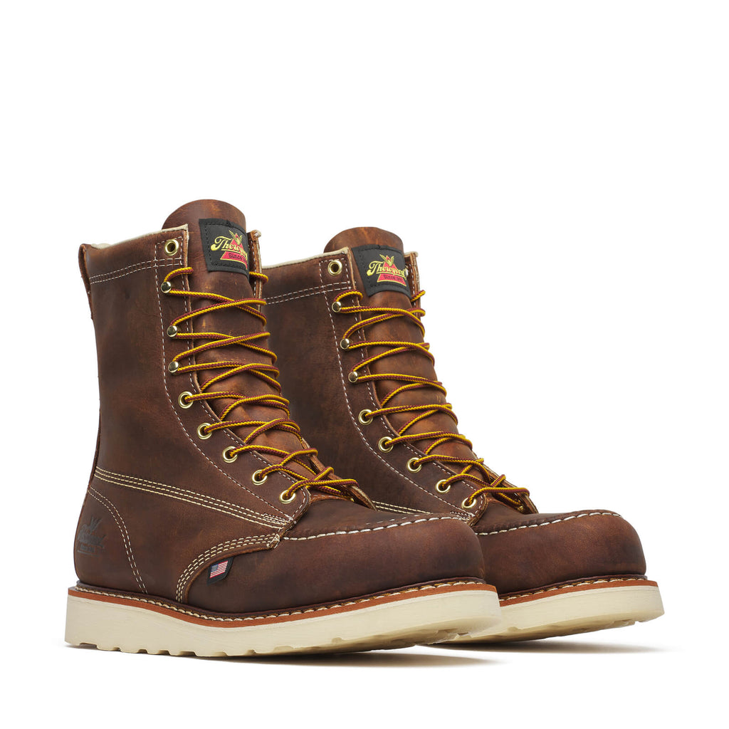 Thorogood Mens 8 Inch Lace-Up Steel Moc Toe Boot - view 2