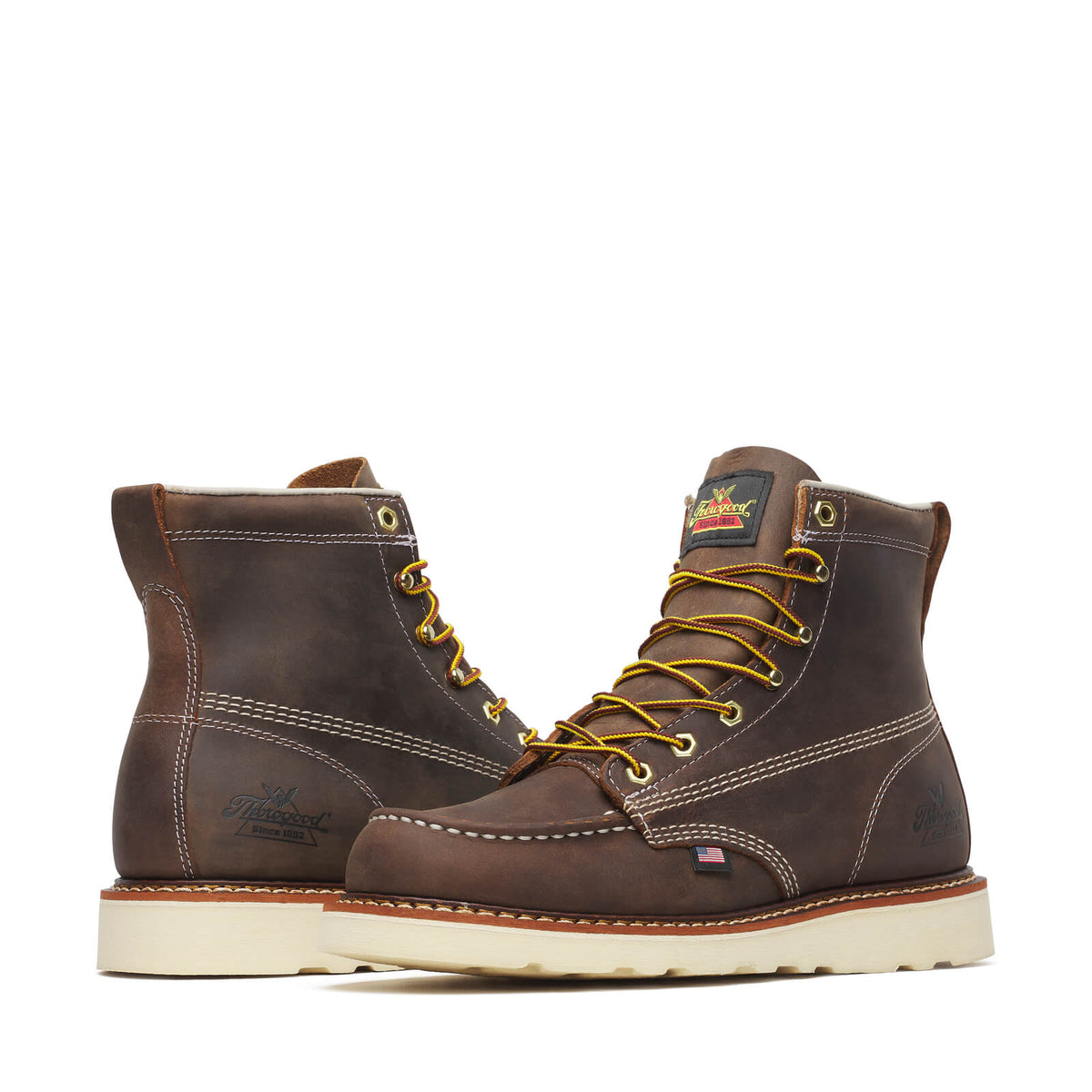 Thorogood Mens Steel 6-Inch Moc Toe American - view 4