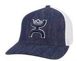 Hooey Coach Denim/Wht Flexfit-2112DEWH