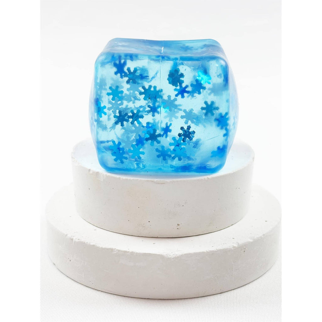 Love And Repeat Kids Snowflake Glitter Maltose Cube Squishy LRMLCT073