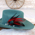 Willow Lane Hat Co. Feather Hat Accent - Roja - WLHF-RJA