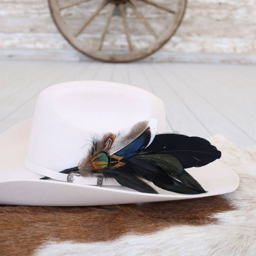 Willow Lane Hat Co. Feather Hat Accent - Risco - WLHF-RSC