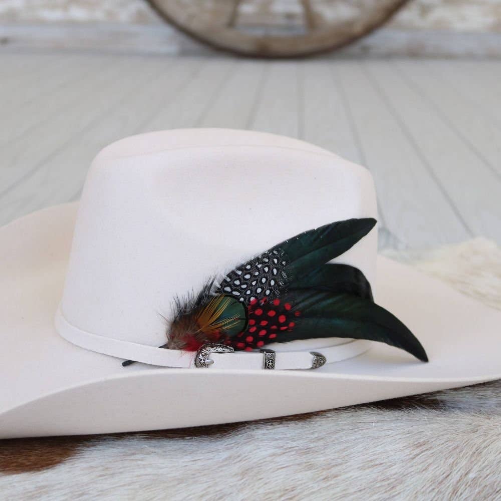 Willow Lane Hat Co. Feather Hat Accent - Sombra - WLHF-SMB