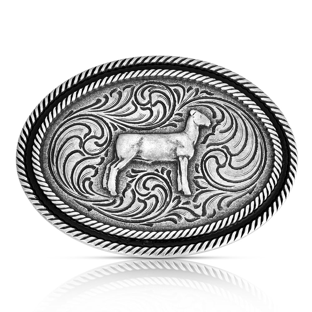 Montana Silversmiths Show Lamb Antiqued Buckle - A1053S