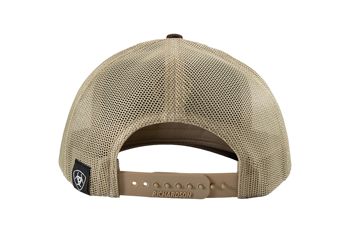 Ariat Mens Richardson 112 Shield Logo Mesh Snapback Cap Brown A300003102 - view 4