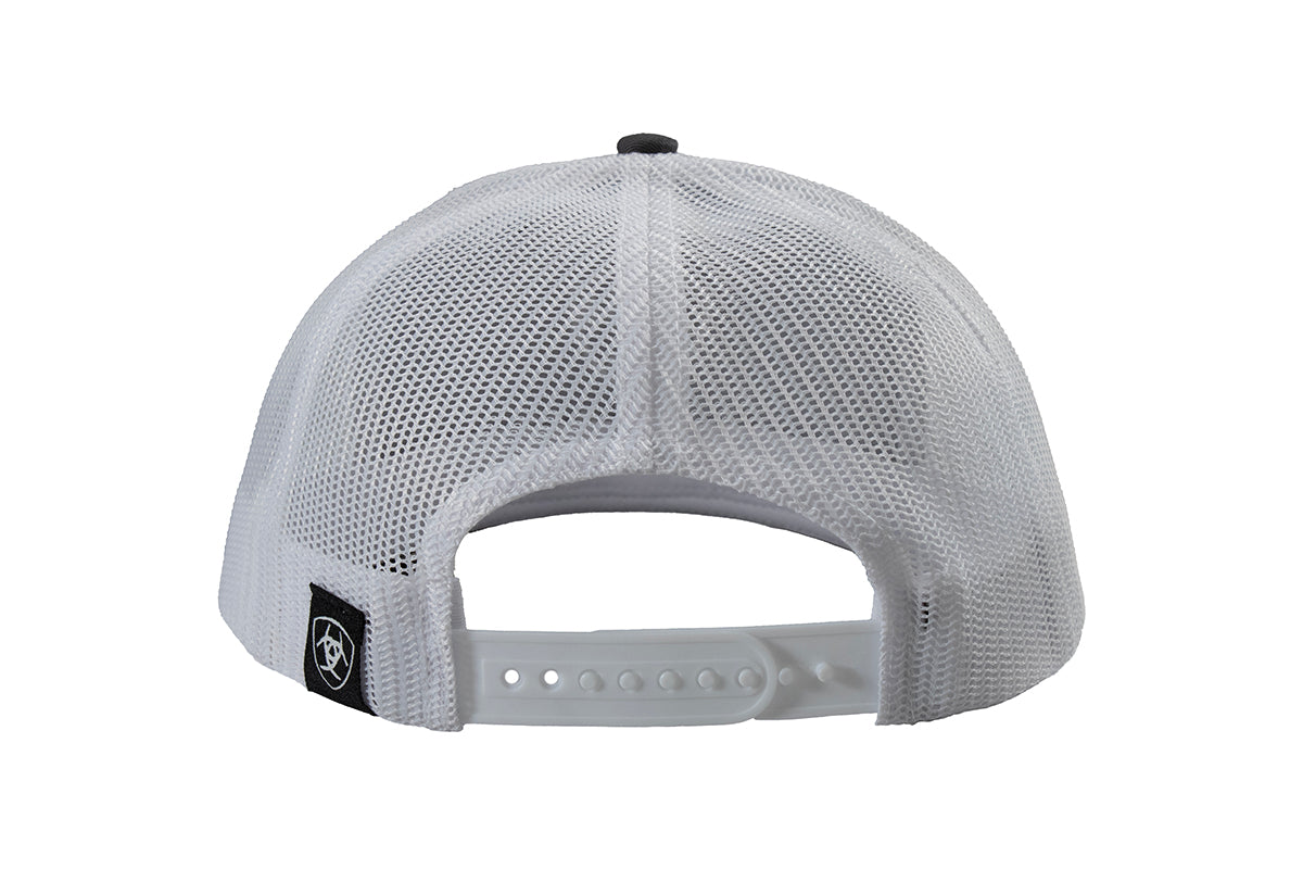Ariat Mens Richardson 112 Shield Logo Mesh Snapback Cap Grey A300003206 - view 4