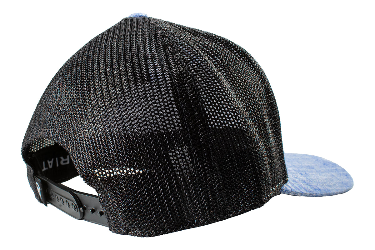 Ariat Mens Flexfit 110 Large Shield Patch Mesh Snapback Cap Blue A300015027 - view 5