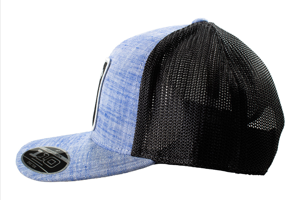 Ariat Mens Flexfit 110 Large Shield Patch Mesh Snapback Cap Blue A300015027 - view 4